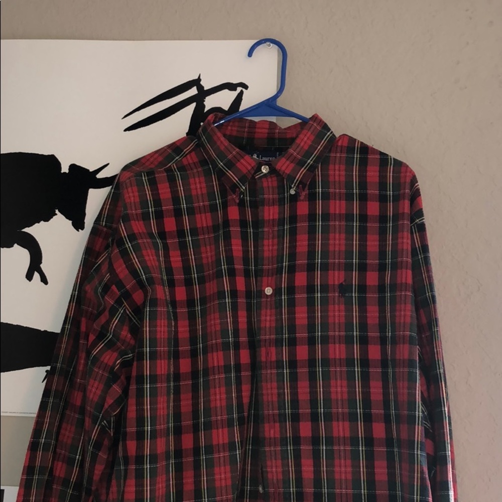 Long sleeve Ralph Lauren polo flannel